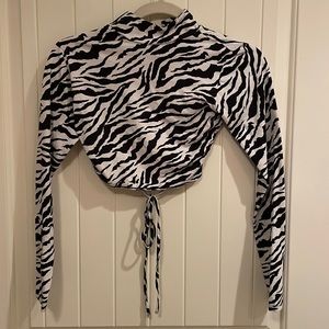 motel rocks open back crop top